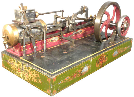 Salesman's sample of a riverboat steam engine, made by Hambarnes, Memphis, est. $10,000. Image courtesy Showtime.